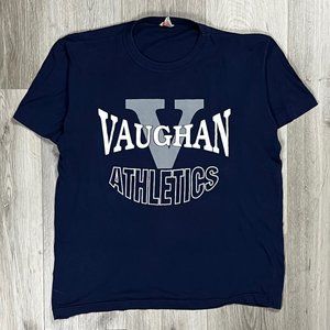 Vaughan Athletics Vintage Jerico Navy Blue Large T-Shirt